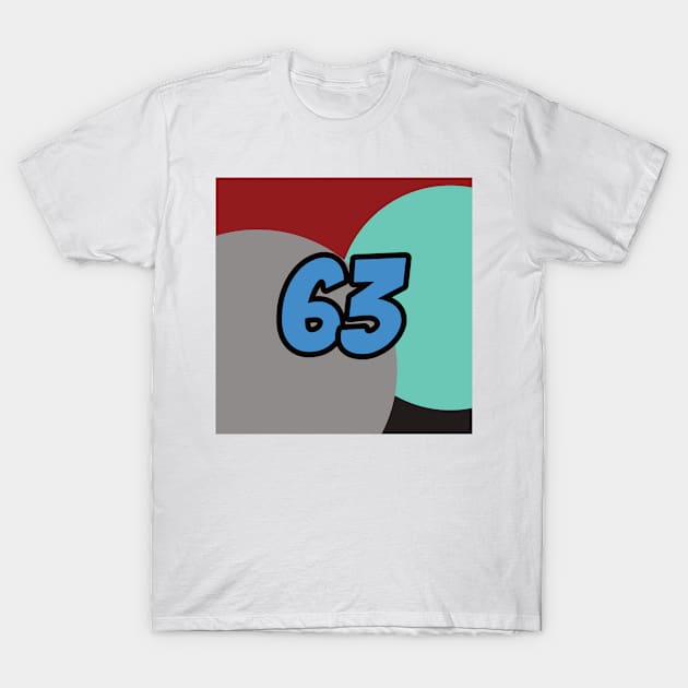 George Russell Coloured Circles - Driver Number T-Shirt by GreazyL